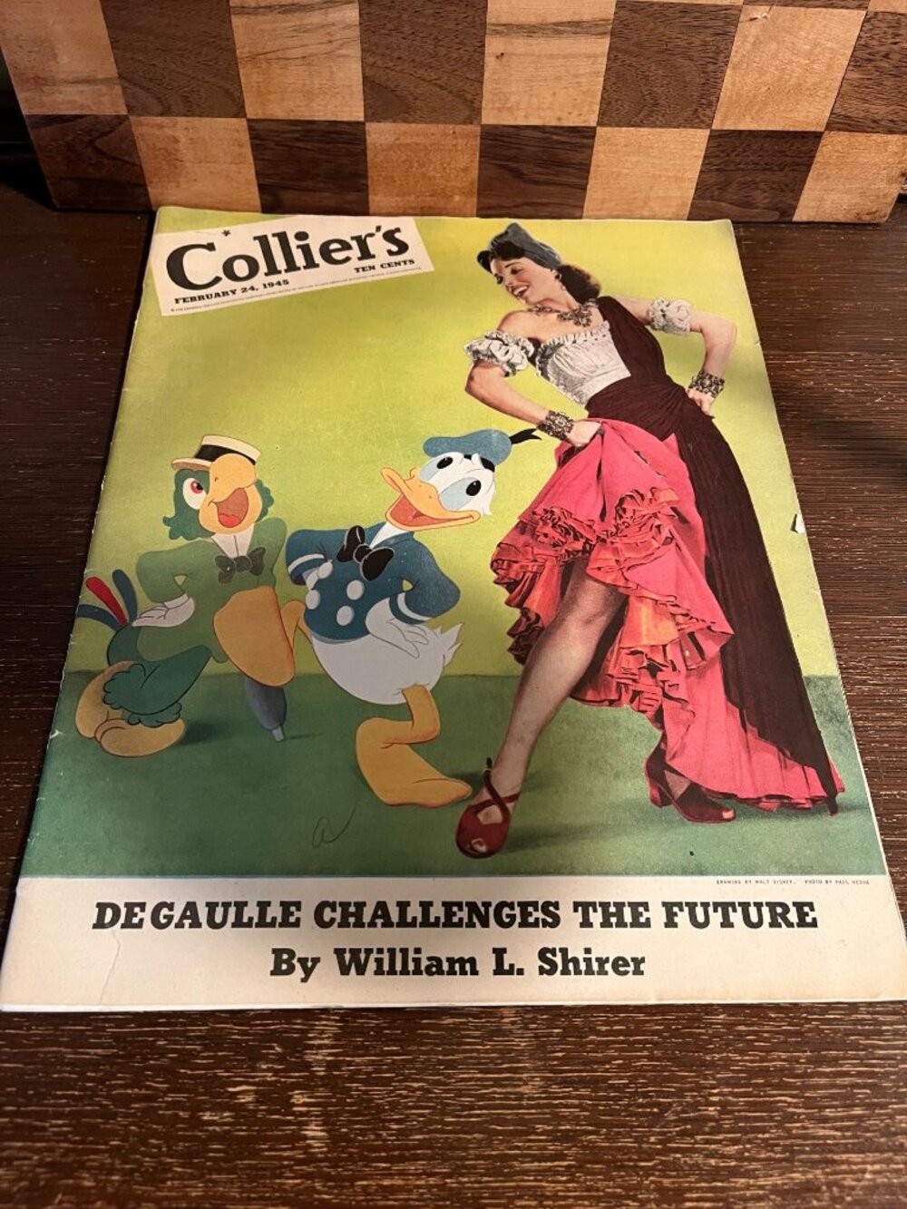 February 1945 Collier Magazine with Donald Duck A1042